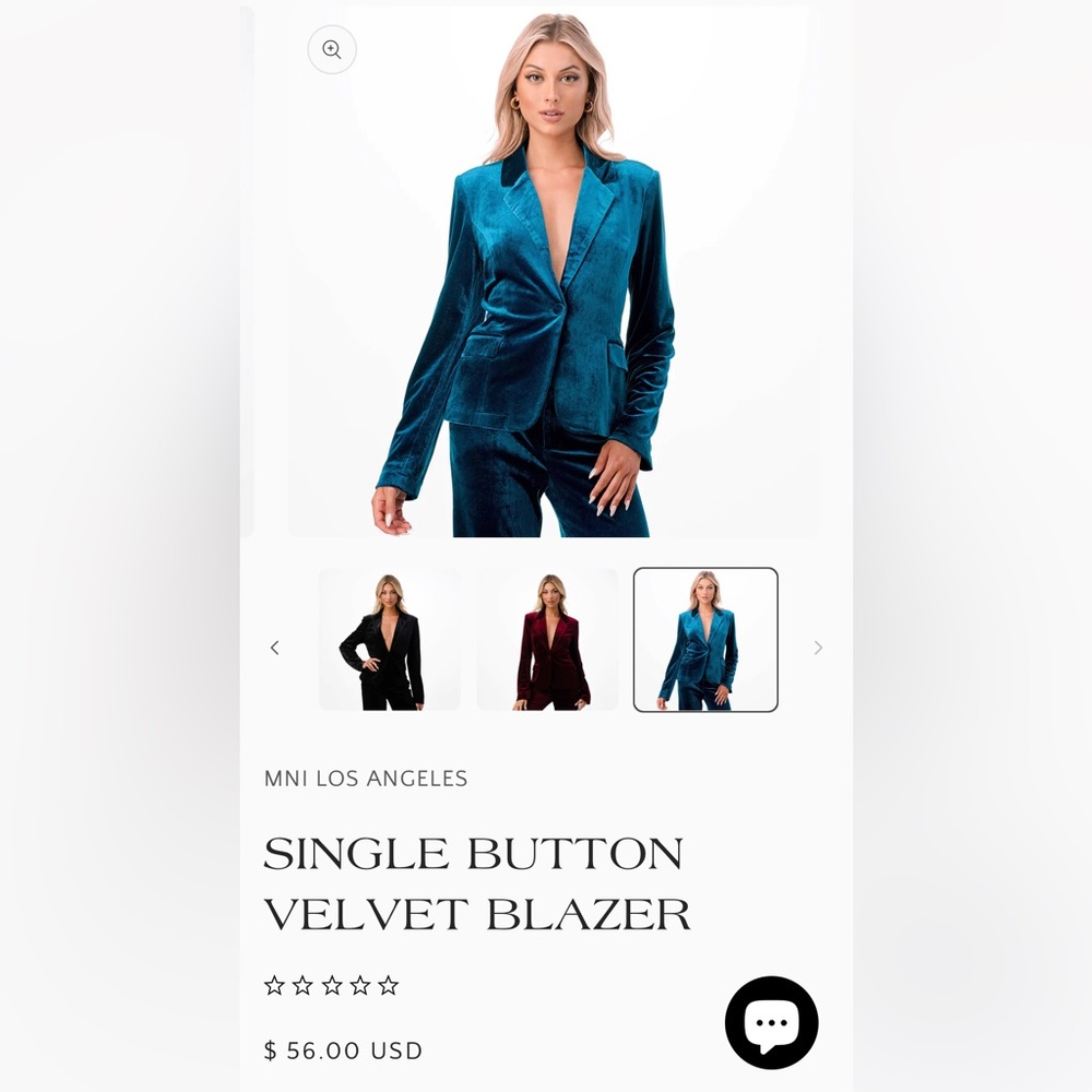 Velvet suit